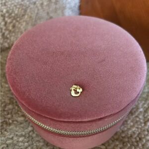 Spartina 449 Elegant Pink Velvet Jewelry Box EUC!!